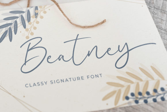 Beatney: A Script Handwritten Font