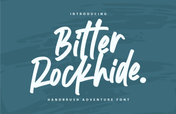 Bitter Rockhide Font for Creative Makers