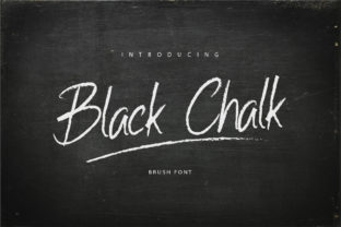 Black Chalk Font for Editorial Design