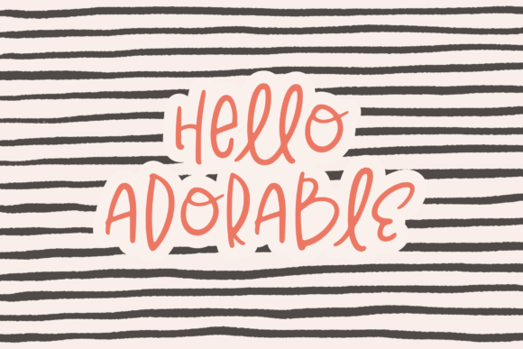 Hello Adorable Font for Creative Brands