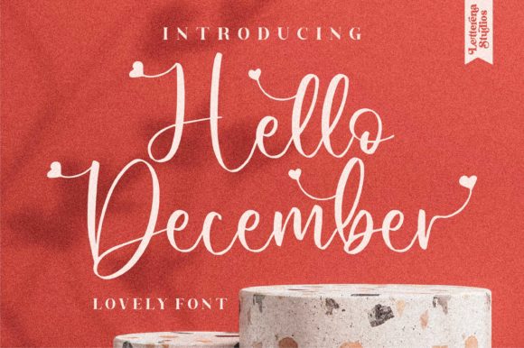 Hello December Font for Elegant Branding