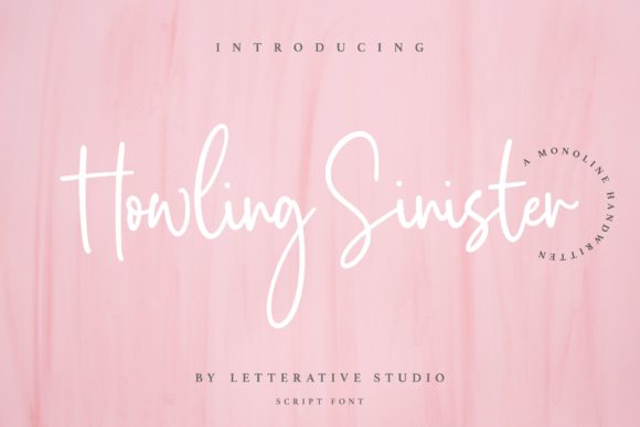 Howling Sinister Font for Creative Projects