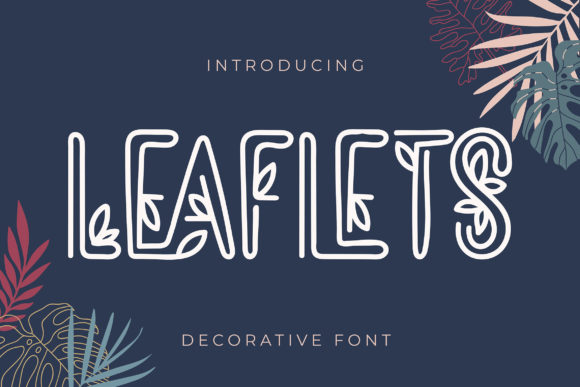 Leaflets Font for Creative Brands