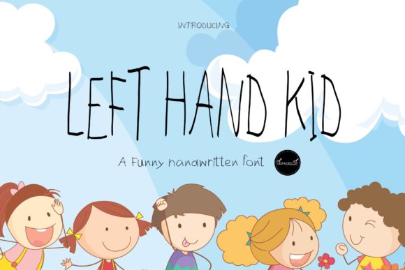 Left Hand Kid Font for Creative Brands