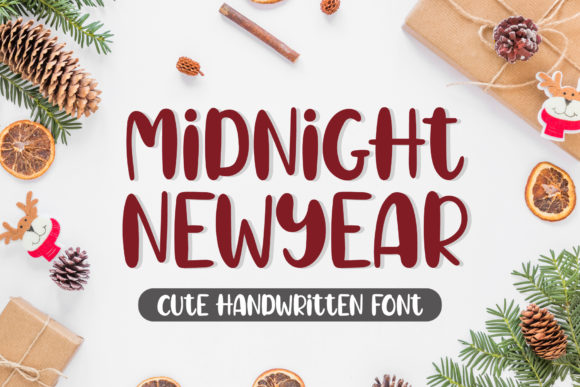 Midnight New Year Font for Business Branding