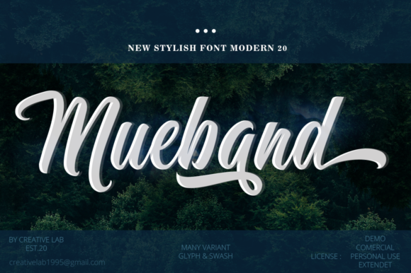 Mueband: A Handwritten Font for Creative Makers
