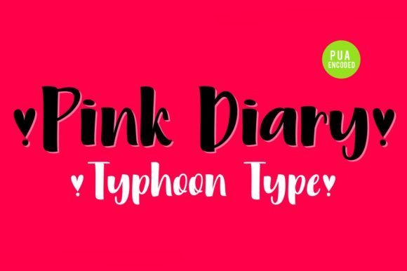 Pink Diary Font for Creative Brands