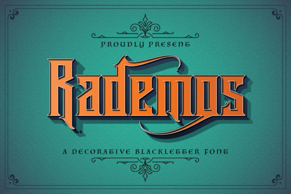 Rademos: A Bold Blackletter Font for Creative Projects