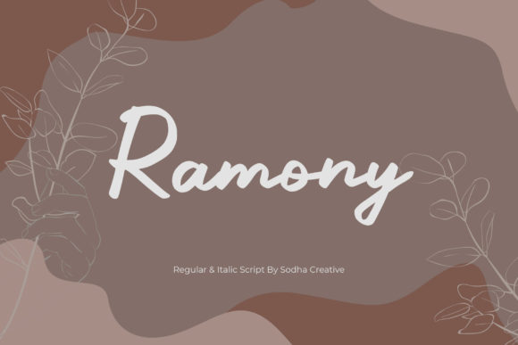 Ramony: A Script Handwritten Font for Creative Projects