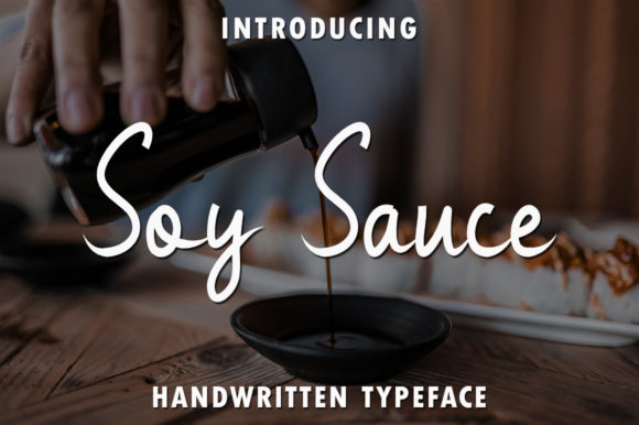 Soy Sauce Font for Creative Projects