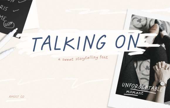 Talking on: A Friendly Font for Creative Projects